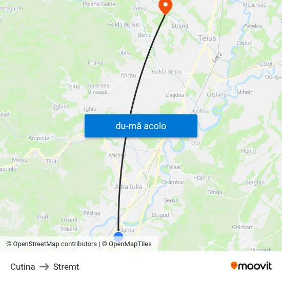 Harta de Cutina către Stremt