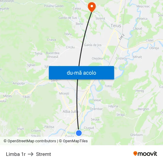 Harta de Limba 1r către Stremt