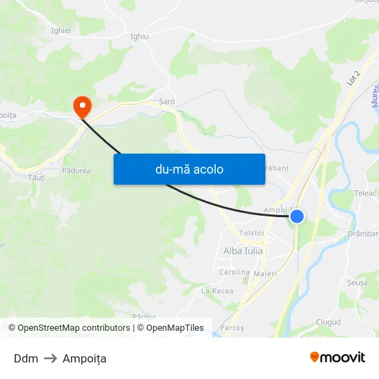 Harta de Ddm către Ampoița