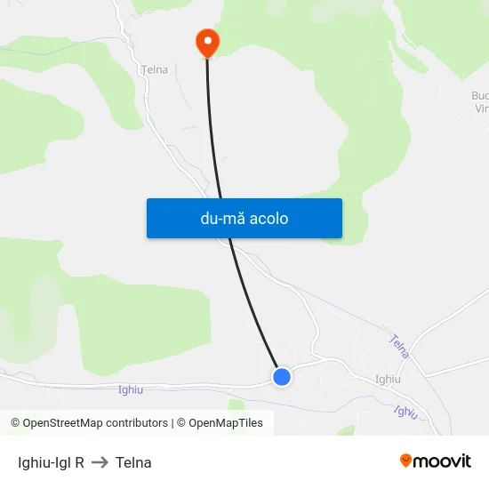 Harta de Ighiu-Igl R către Telna
