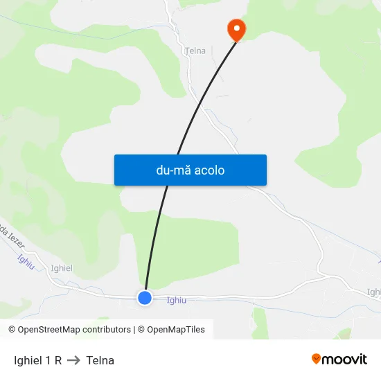 Harta de Ighiel 1 R către Telna