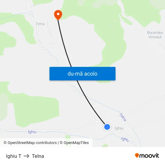 Harta de Ighiu T către Telna