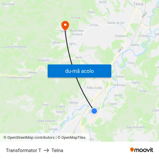 Harta de Transformator T către Telna