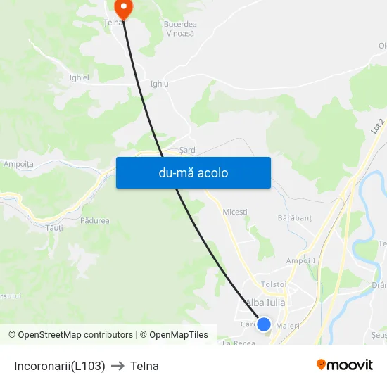 Harta de Incoronarii(L103) către Telna