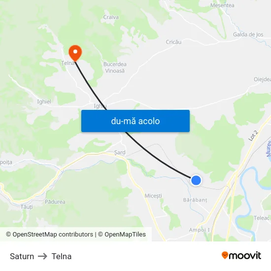 Harta de Saturn către Telna