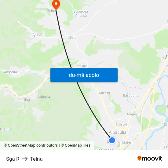 Harta de Sga R către Telna