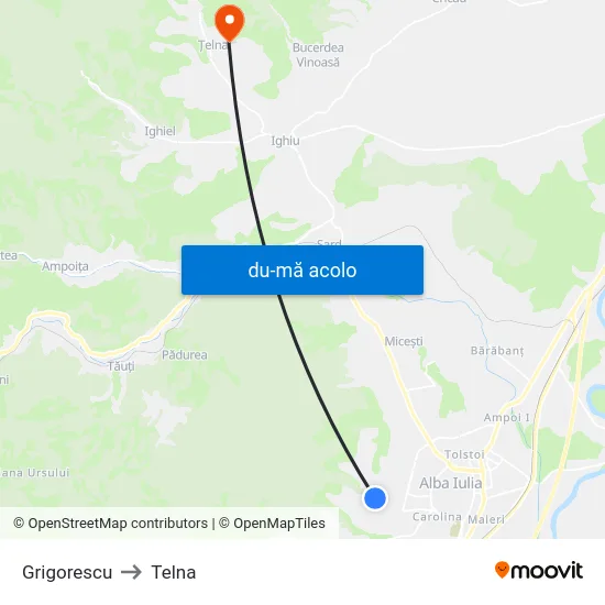 Harta de Grigorescu către Telna