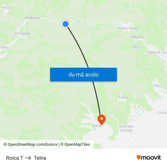 Harta de Roica T către Telna