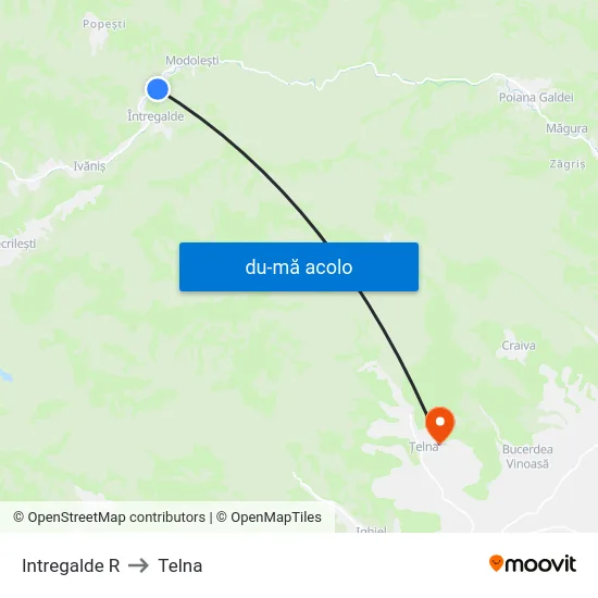 Harta de Intregalde R către Telna