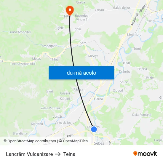 Harta de Lancrăm Vulcanizare către Telna