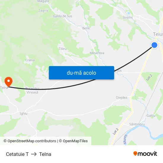Harta de Cetatuie T către Telna