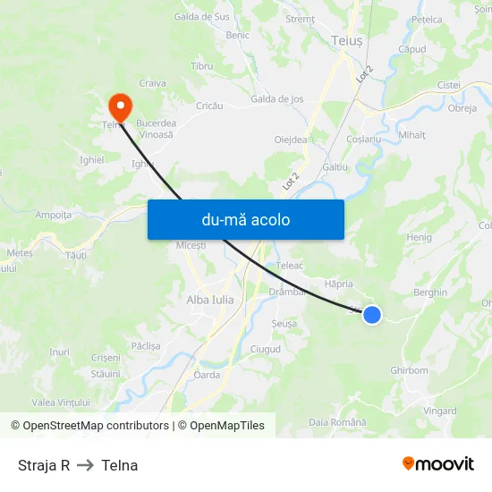 Harta de Straja R către Telna