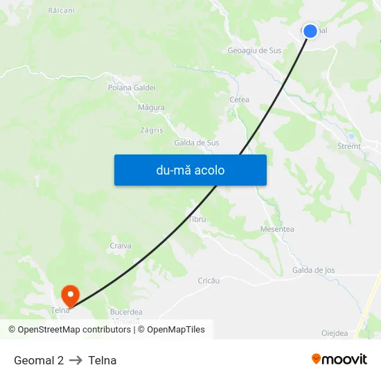 Harta de Geomal 2 către Telna