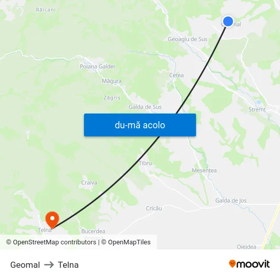 Harta de Geomal către Telna
