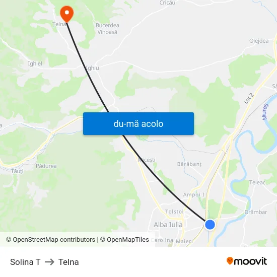 Harta de Solina T către Telna