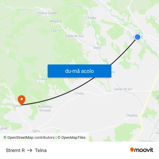 Harta de Stremt R către Telna