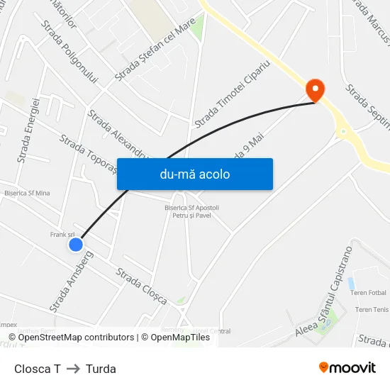 Harta de Closca T către Turda