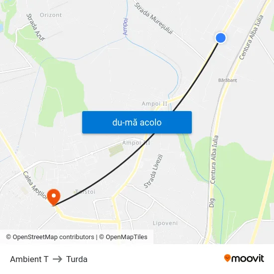 Harta de Ambient T către Turda