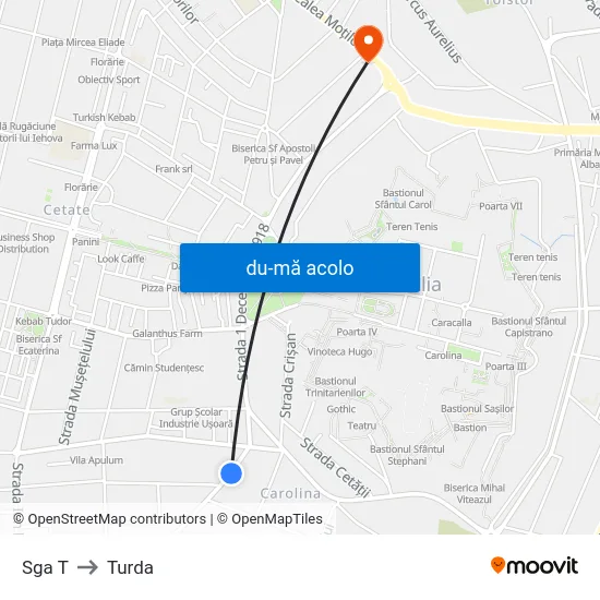 Harta de Sga T către Turda