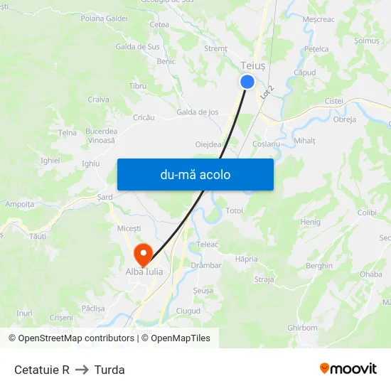 Harta de Cetatuie R către Turda