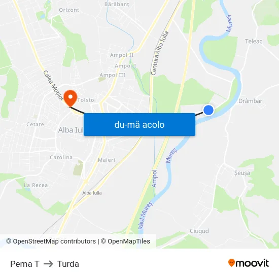 Harta de Pema T către Turda