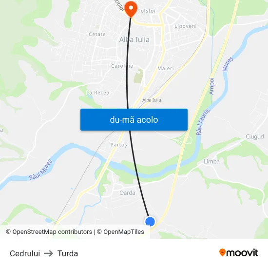 Harta de Cedrului către Turda