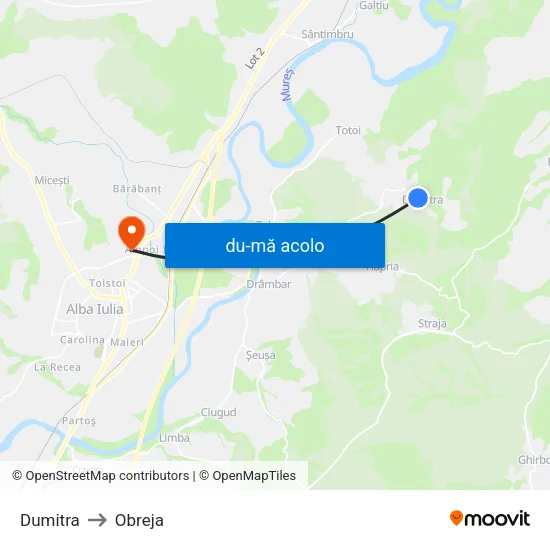 Harta de Dumitra către Obreja