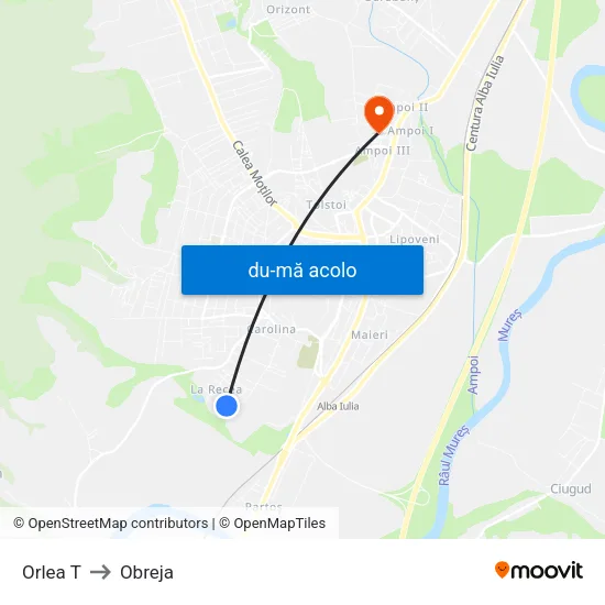 Harta de Orlea T către Obreja