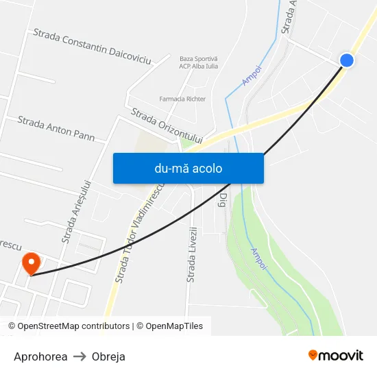 Harta de Aprohorea către Obreja