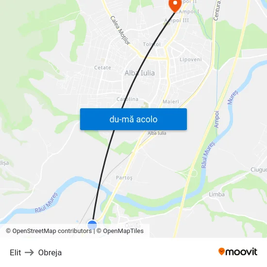 Harta de Elit către Obreja