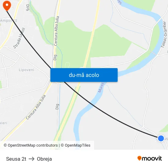 Harta de Seusa 2t către Obreja