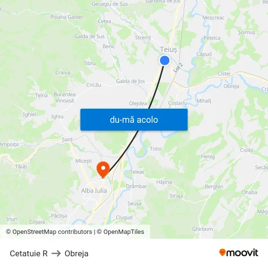Harta de Cetatuie R către Obreja