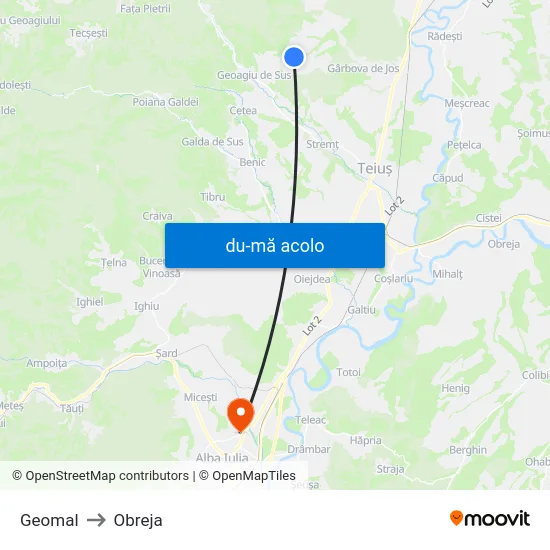 Harta de Geomal către Obreja