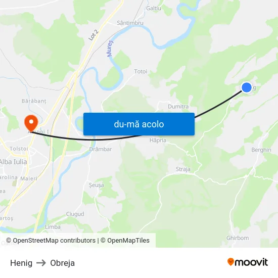 Harta de Henig către Obreja