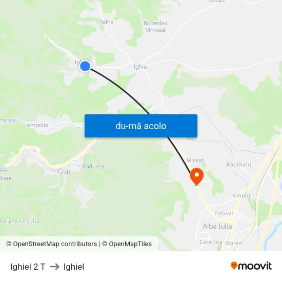 Harta de Ighiel 2 T către Ighiel