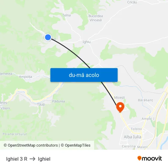Harta de Ighiel 3 R către Ighiel
