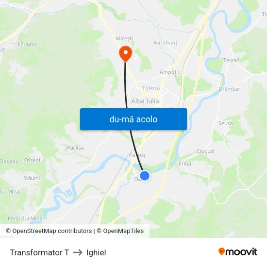 Harta de Transformator T către Ighiel