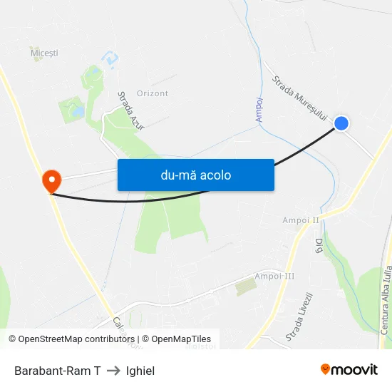 Harta de Barabant-Ram T către Ighiel