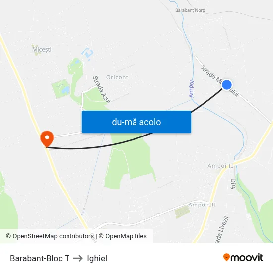 Harta de Barabant-Bloc T către Ighiel