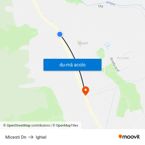 Harta de Micesti  Dn către Ighiel