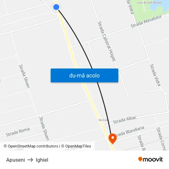 Harta de Apuseni către Ighiel