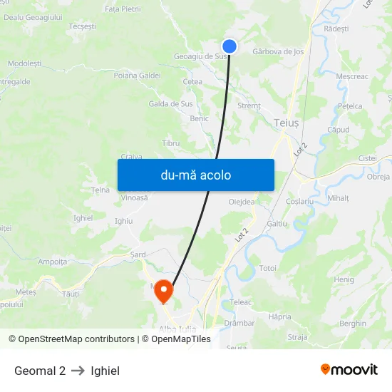 Harta de Geomal 2 către Ighiel