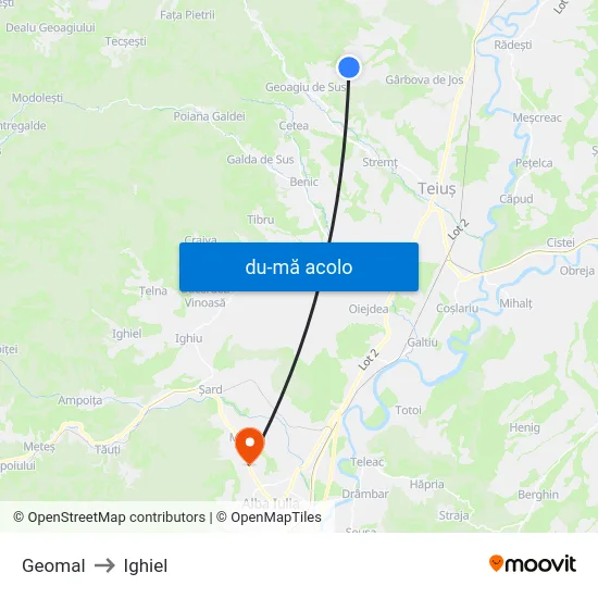 Harta de Geomal către Ighiel