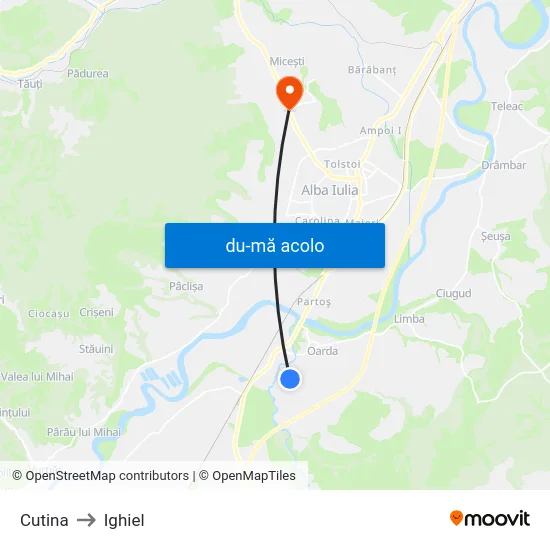 Harta de Cutina către Ighiel