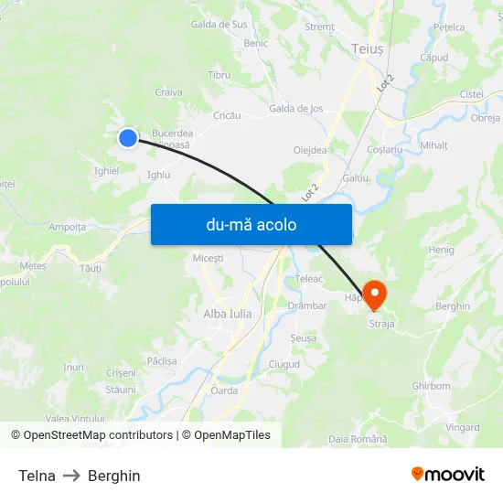 Harta de Telna către Berghin