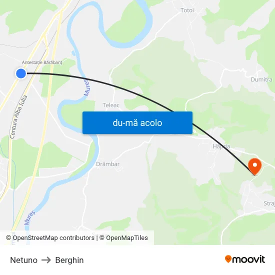 Harta de Netuno către Berghin