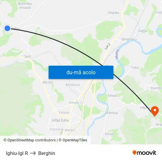 Harta de Ighiu-Igl R către Berghin