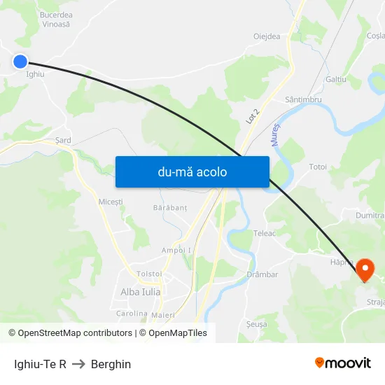 Harta de Ighiu-Te R către Berghin