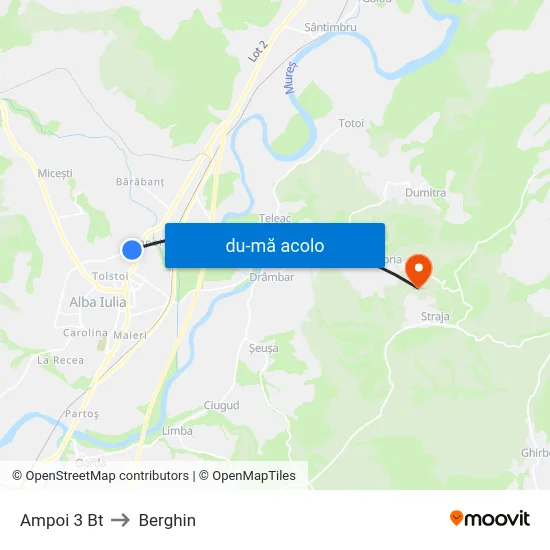 Harta de Ampoi 3 Bt către Berghin