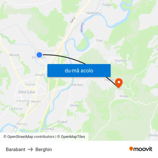 Harta de Barabant către Berghin